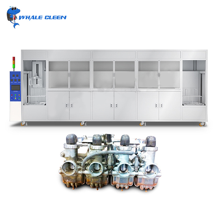 Industrial Multi-Tank Ultrasonic Cleaning Machine With Vacuum System For Automotive Components